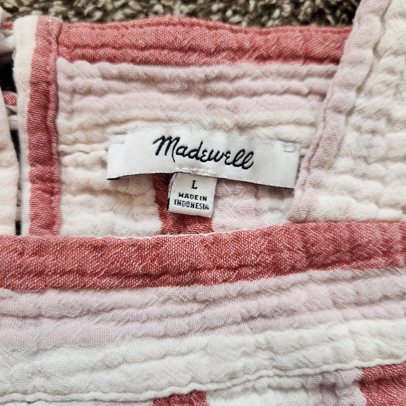 Madewell Lightspun Harlow Square-Neck Top Size Large - Picture 3 of 6